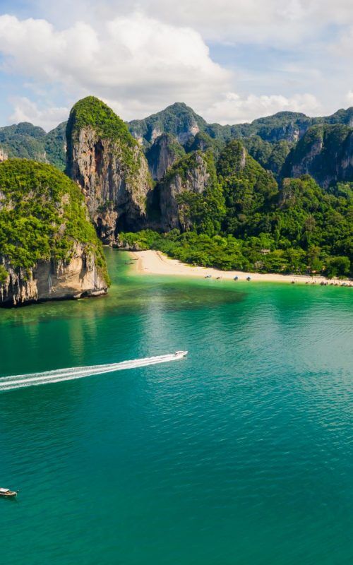 Thailand beach ariel view