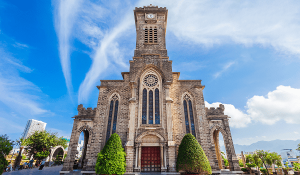 The front of Nha Trang Cathedral