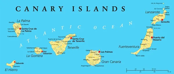 Canary Islands Map