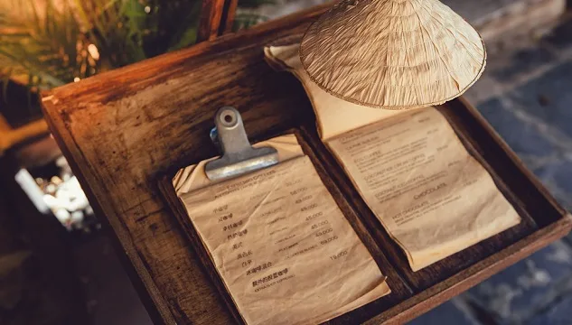 Traditional Restaurant Booking note pad - Vietnam