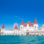 Vinpearl Land castle view from the sea