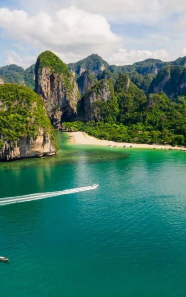 Thailand beach ariel view