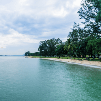 Beach at East Coast Park in Singapore