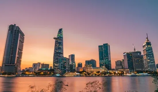 Sunset in Saigon