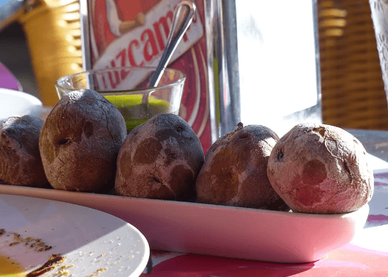 canarian wrinkly potatoes - papas arrugadas