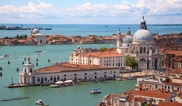 Looking at part of the Ancient City in Venice