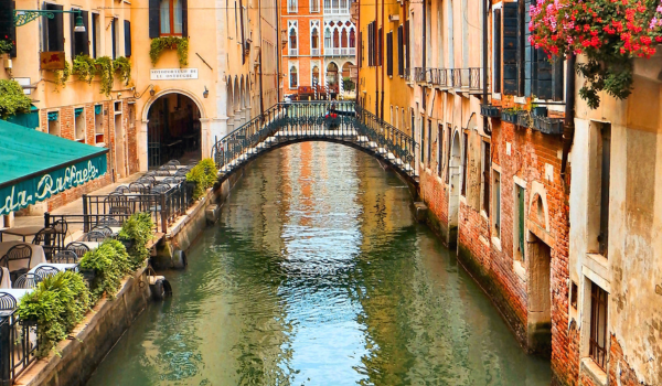 A canal in Venice, Italy